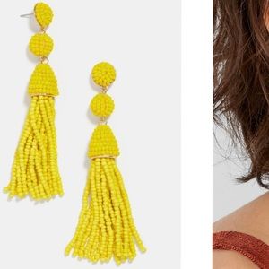Bauble bar yellow tassel Earrings
